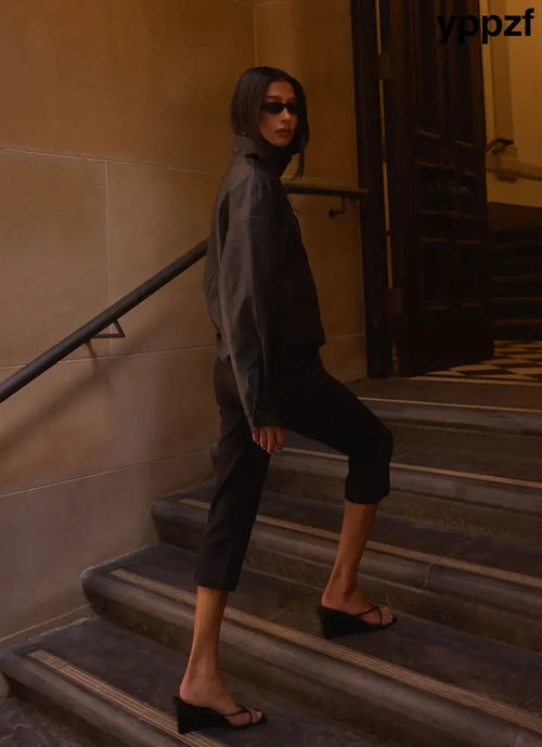 Andrea Pants - Black - Pants + Leggings