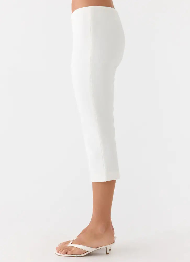 Andrea Pants - White - Pants + Leggings