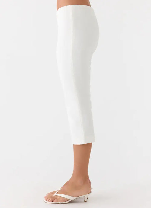 Andrea Pants - White - Pants + Leggings