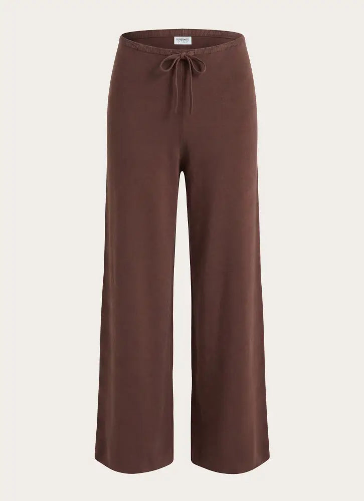 Aviara Knit Low Rise Pant - Chocolate - Pants