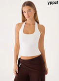 Bexli Halter Top - White - Halter Tops