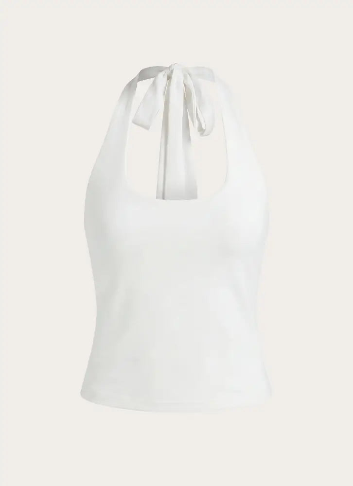 Bexli Halter Top - White - Halter Tops