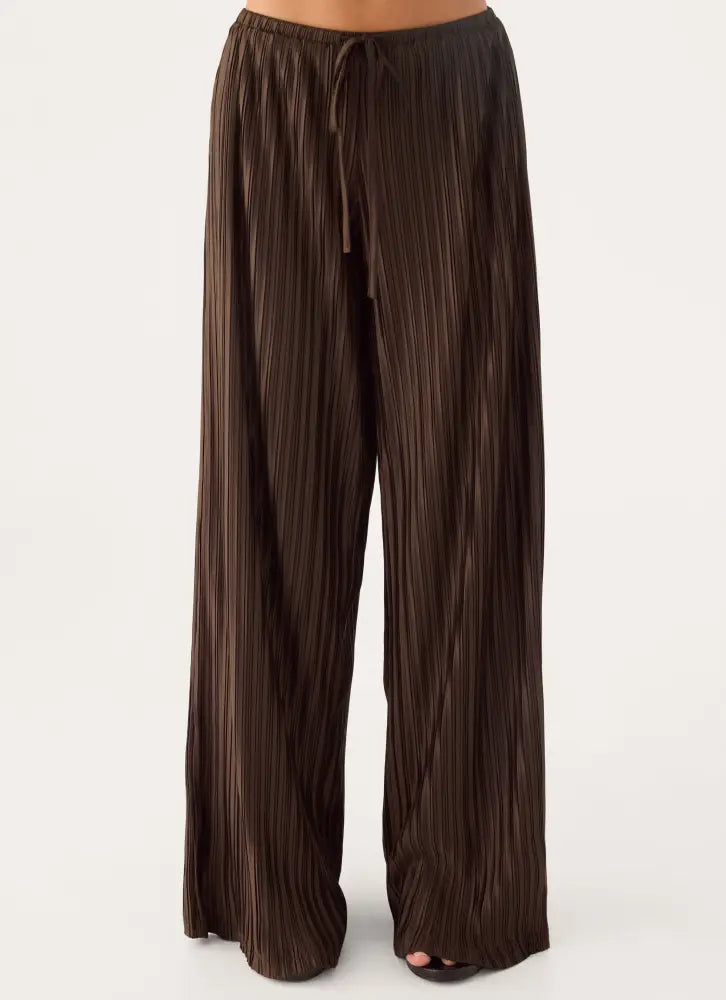 Darlow Low Rise Pants - Chocolate - Pants + Leggings
