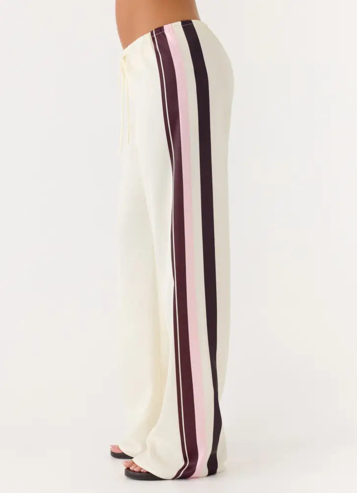 Deacon Low Rise Pants - Bloom Stripe - Pants + Leggings