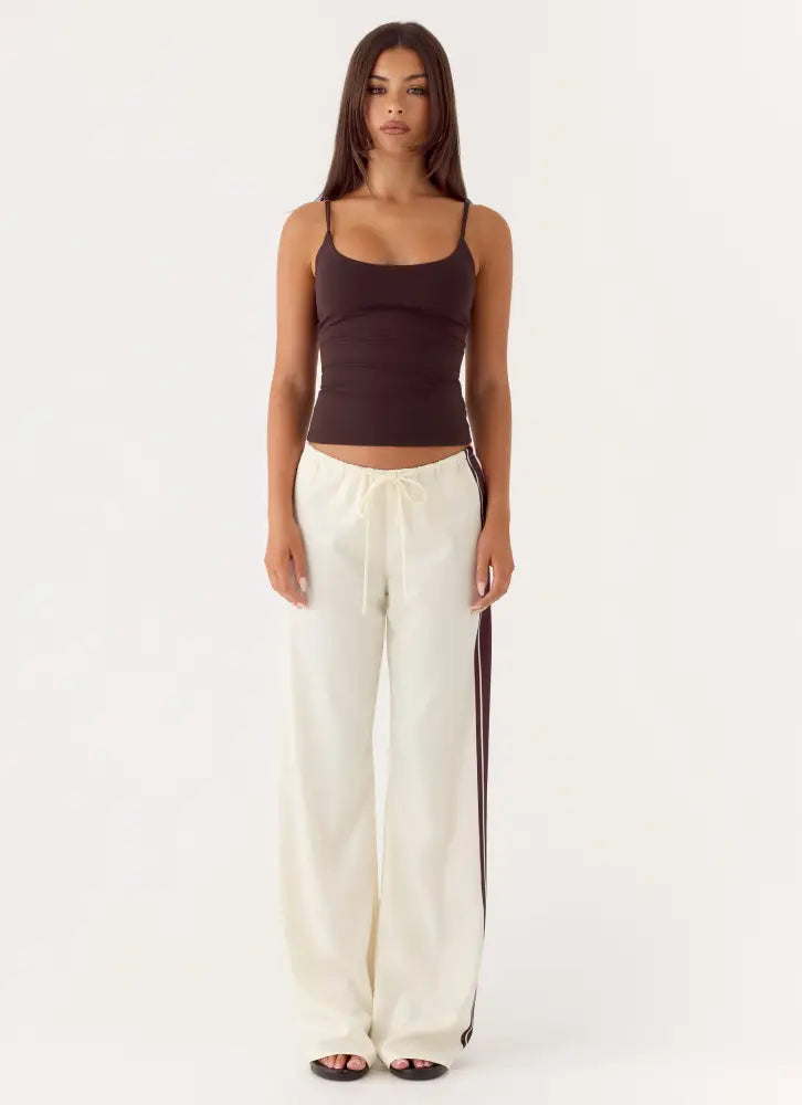 Deacon Low Rise Pants - Bloom Stripe - Pants + Leggings