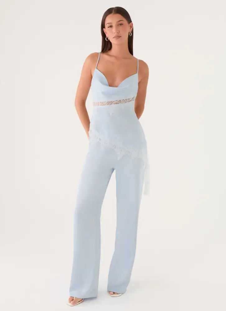 Deacon Low Rise Pants - Blue - Pants
