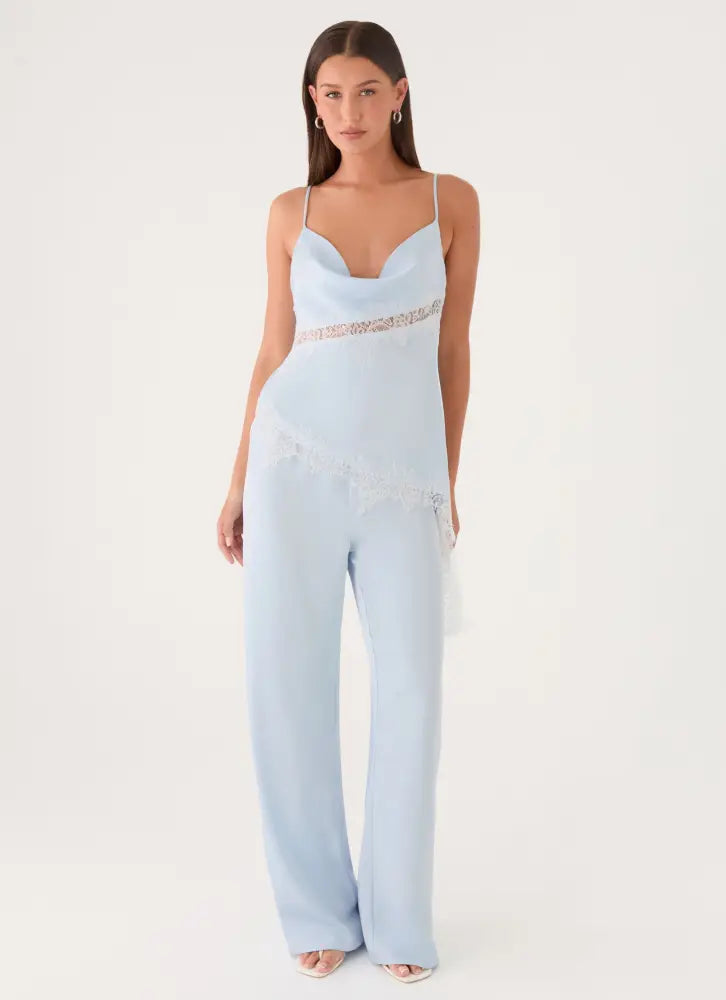 Deacon Low Rise Pants - Blue - Pants