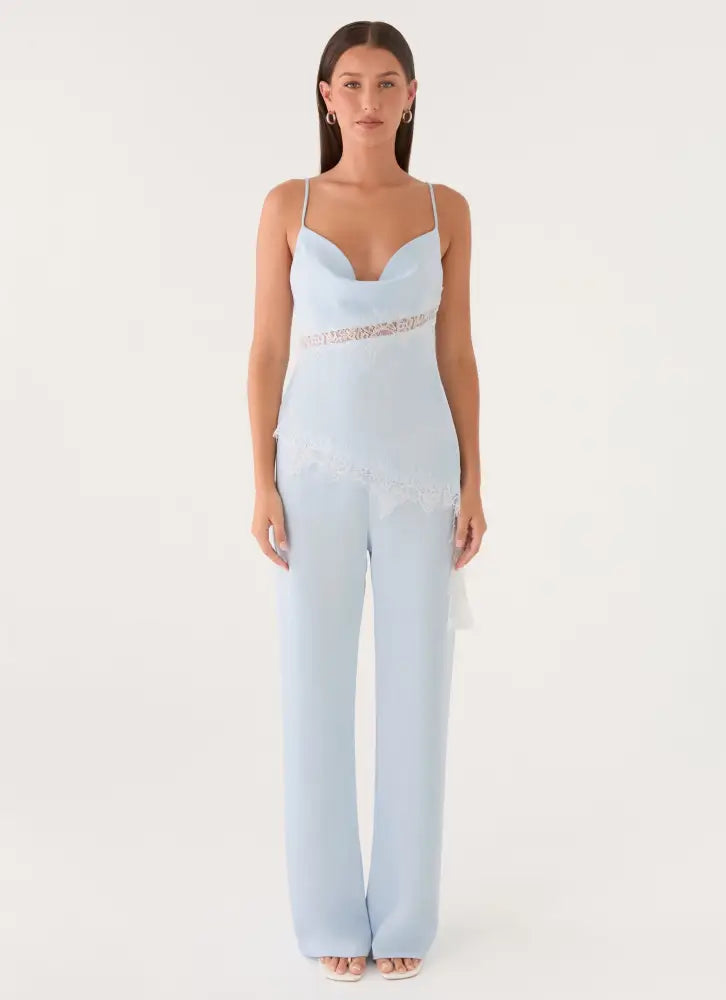 Deacon Low Rise Pants - Blue - Pants