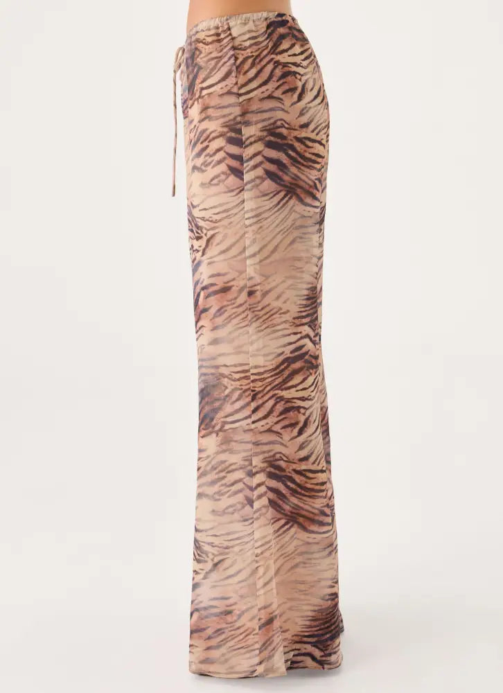 Jadia Flared Pants - Golden Tiger - Pants + Leggings