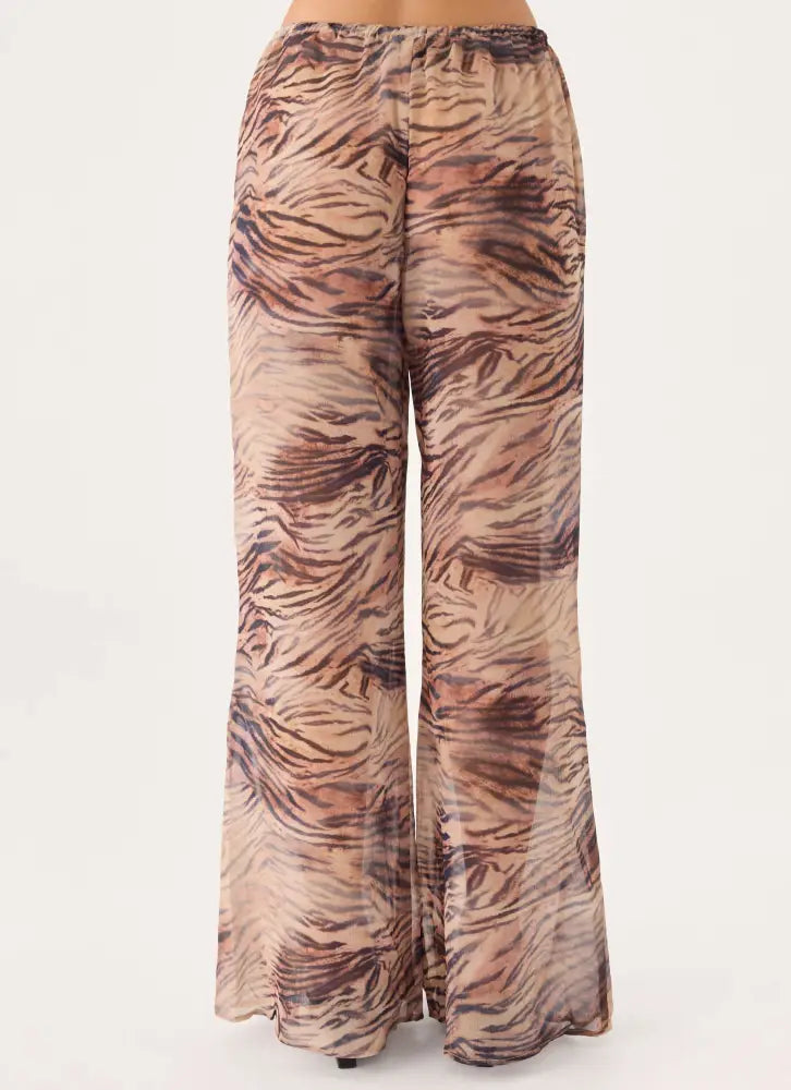 Jadia Flared Pants - Golden Tiger - Pants + Leggings