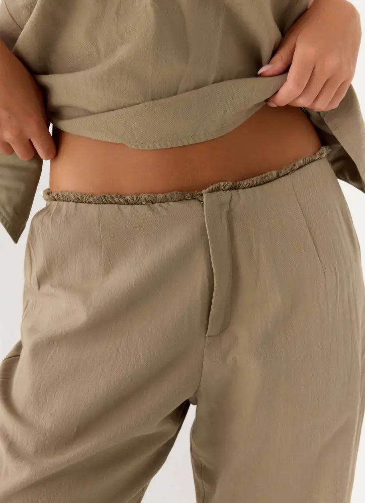 Josephina Pant - Sand Brown - Pants + Leggings