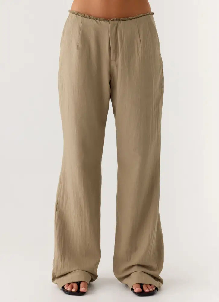 Josephina Pant - Sand Brown - Pants + Leggings