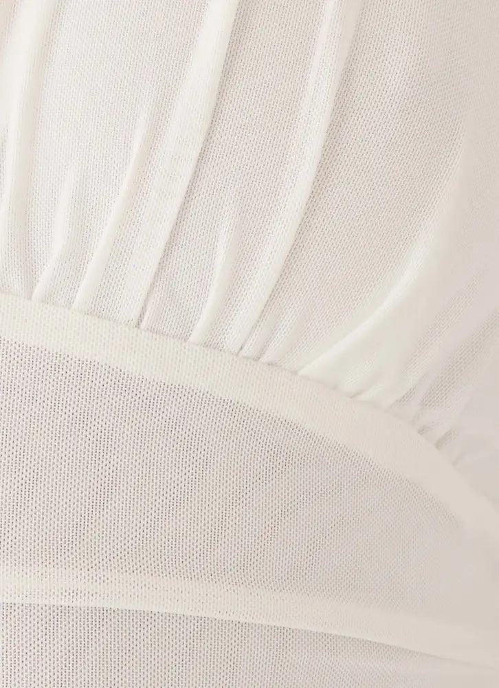 Kerrie Halter Top - White - Halter Tops