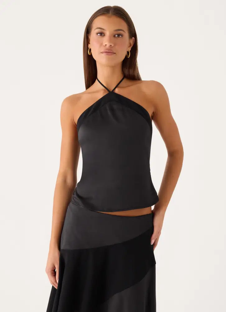 Klose Top - Black - Halter Tops