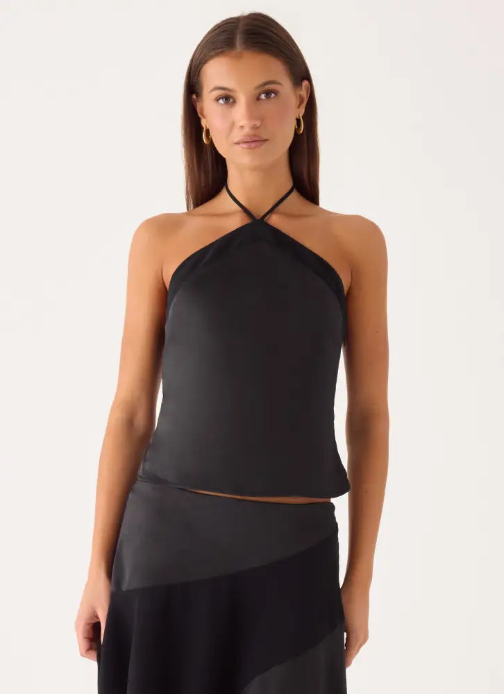 Klose Top - Black - Halter Tops
