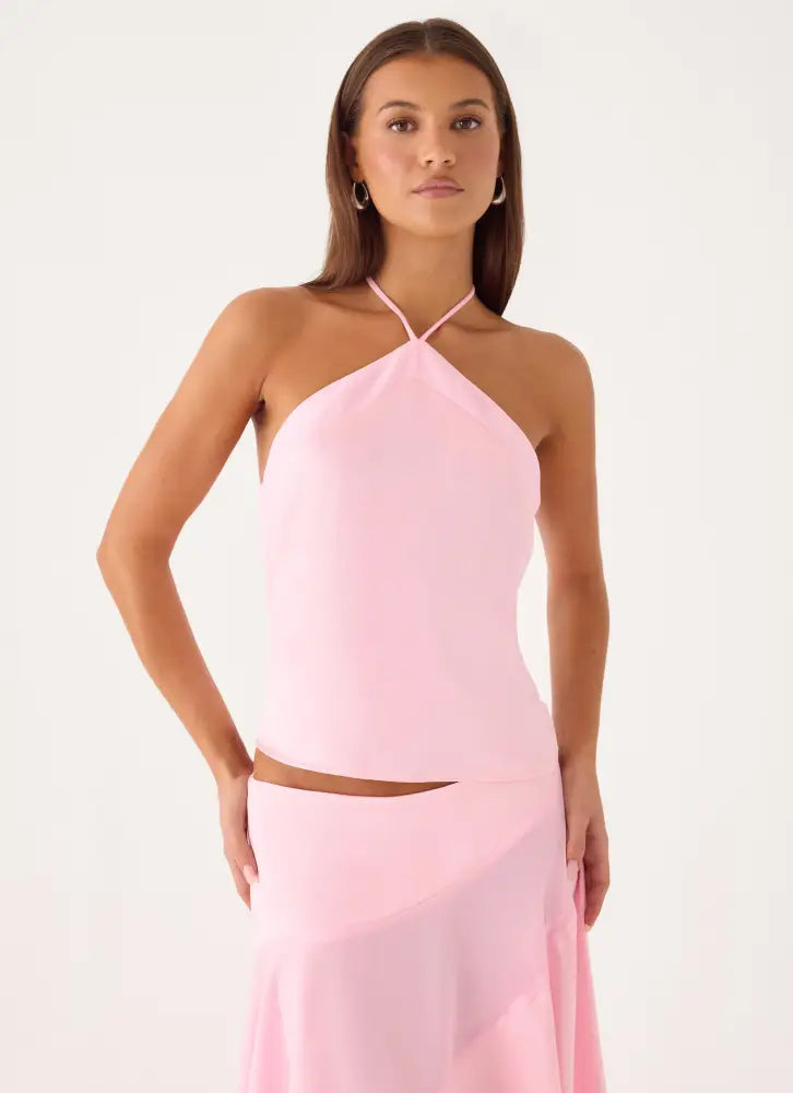Klose Top - Pink - Halter Tops