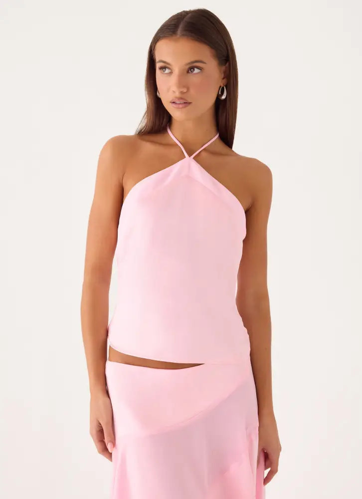 Klose Top - Pink - Halter Tops