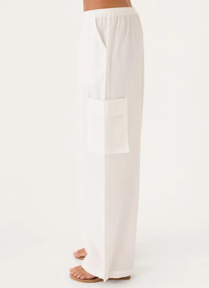 Kynzi Cargo Pants - White - Pants