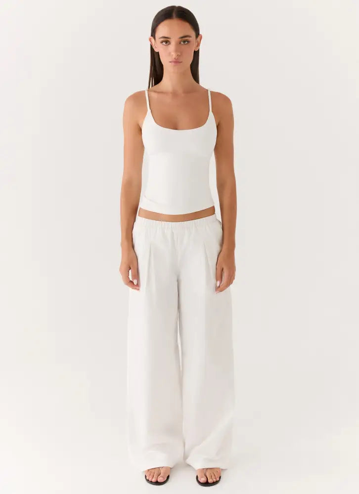 Mirella Pants - White - Pants + Leggings