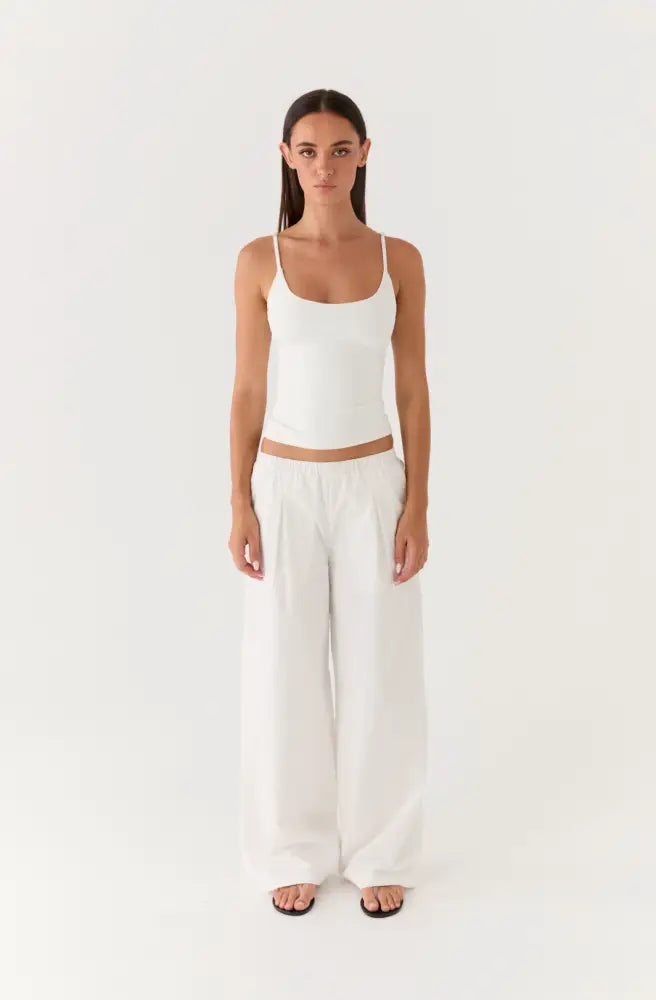 Mirella Pants - White - Pants + Leggings