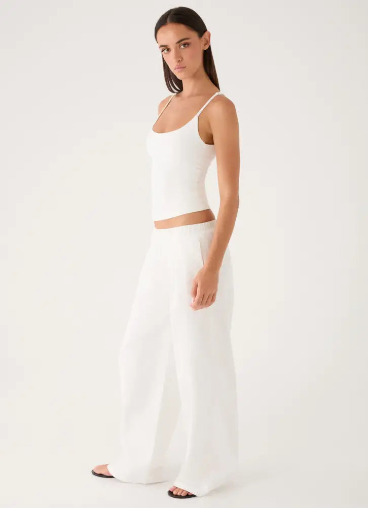 Mirella Pants - White - Pants + Leggings
