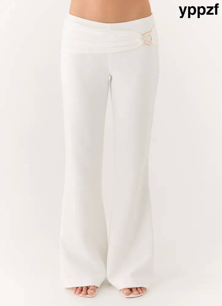Shaniqua Pant - White - Pants + Leggings