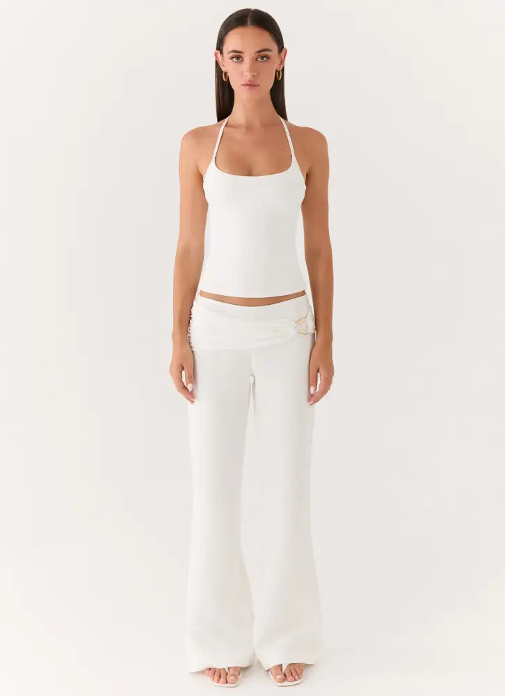Shaniqua Pant - White - Pants + Leggings