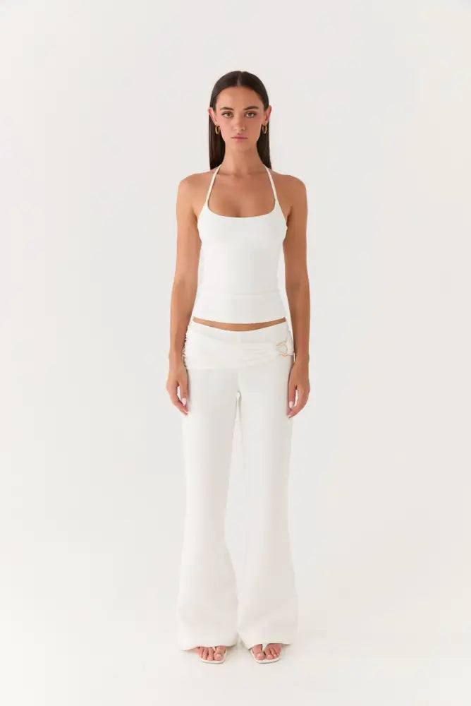 Shaniqua Pant - White - Pants + Leggings