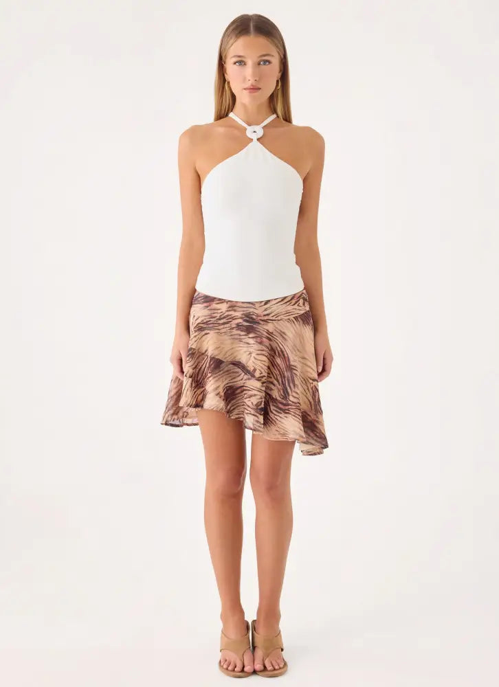 Youra Beaded Top - White - Tops