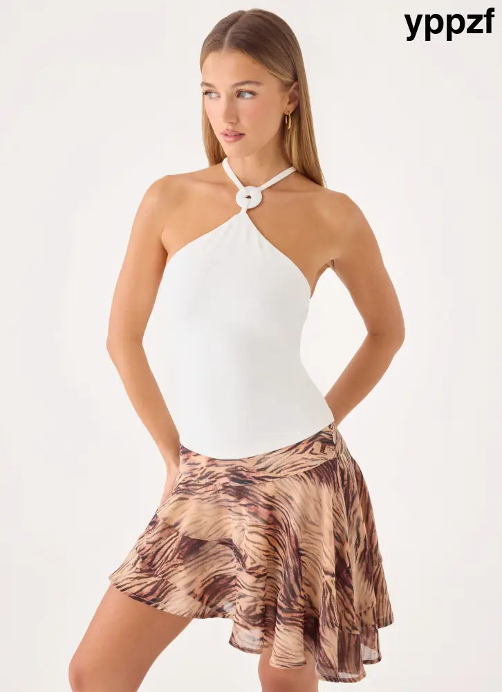 Youra Beaded Top - White - Tops